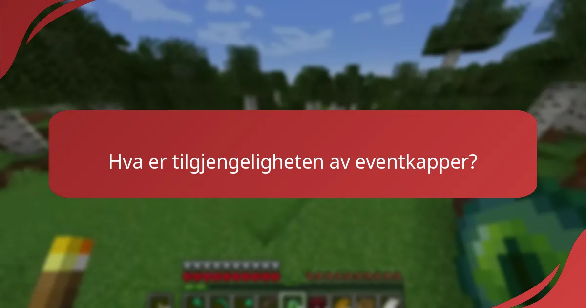 Hvilke arrangementer har sesongmessige kappeutdelinger?