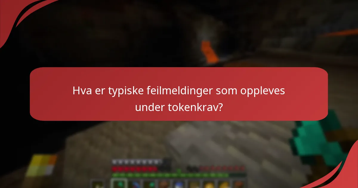 Hvordan kan jeg feilsøke problemer med tokenkrav?