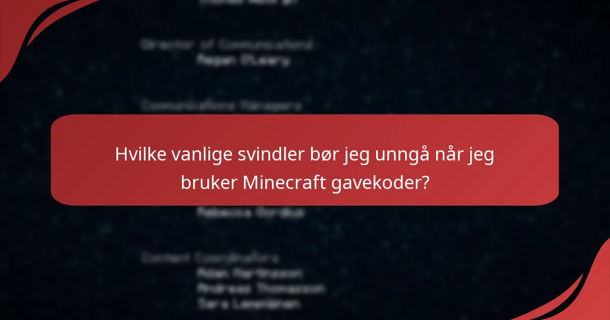 Hva er konsekvensene av å dele Minecraft gavekoder?